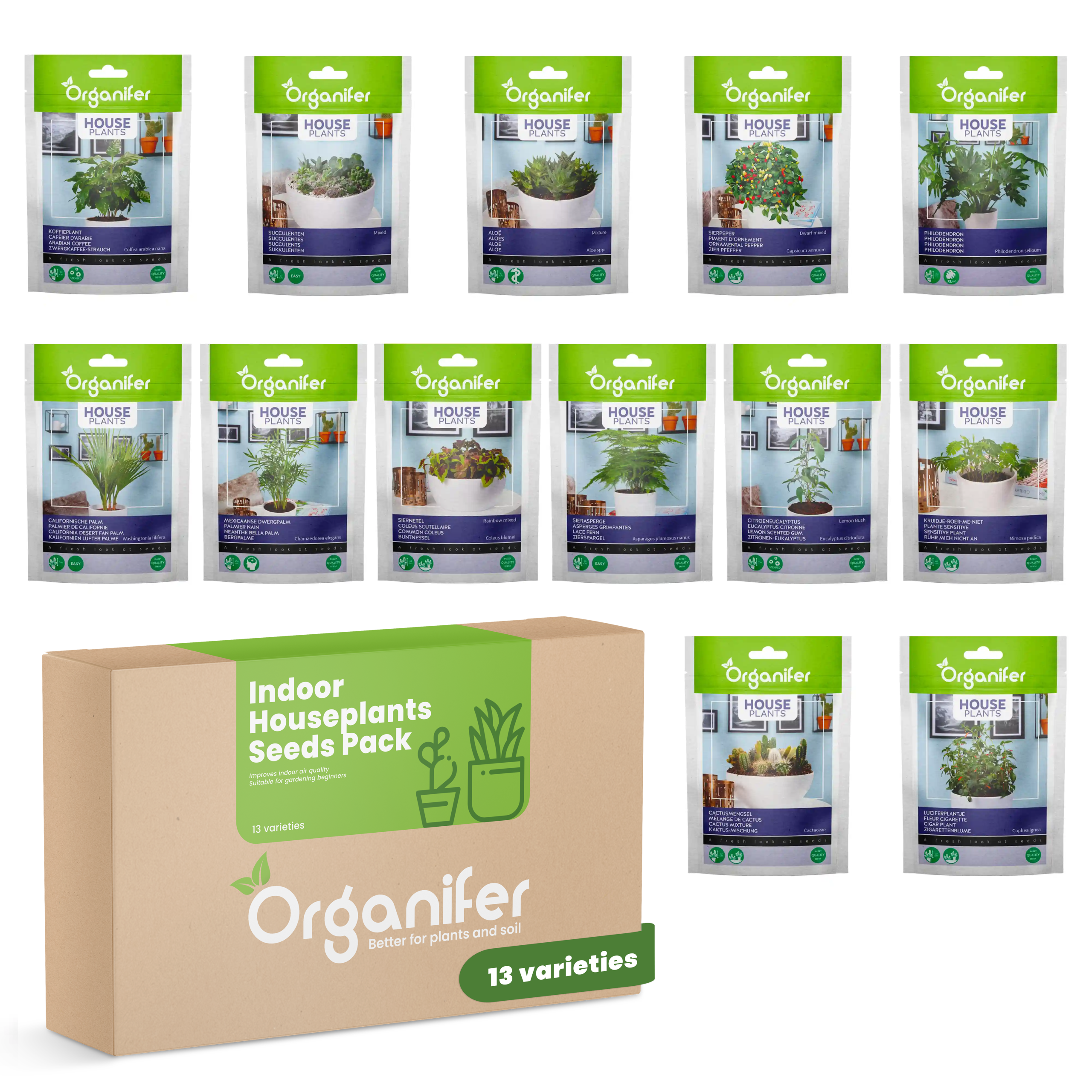 13 indoor plants 8719958993068 label