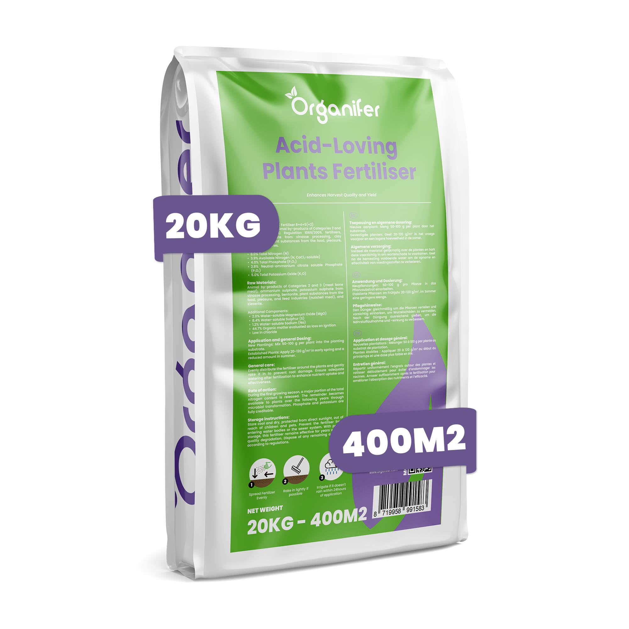 Rhododendron, Hortensia, Azalea & More Acid-Loving Plants Fertiliser 20 kg