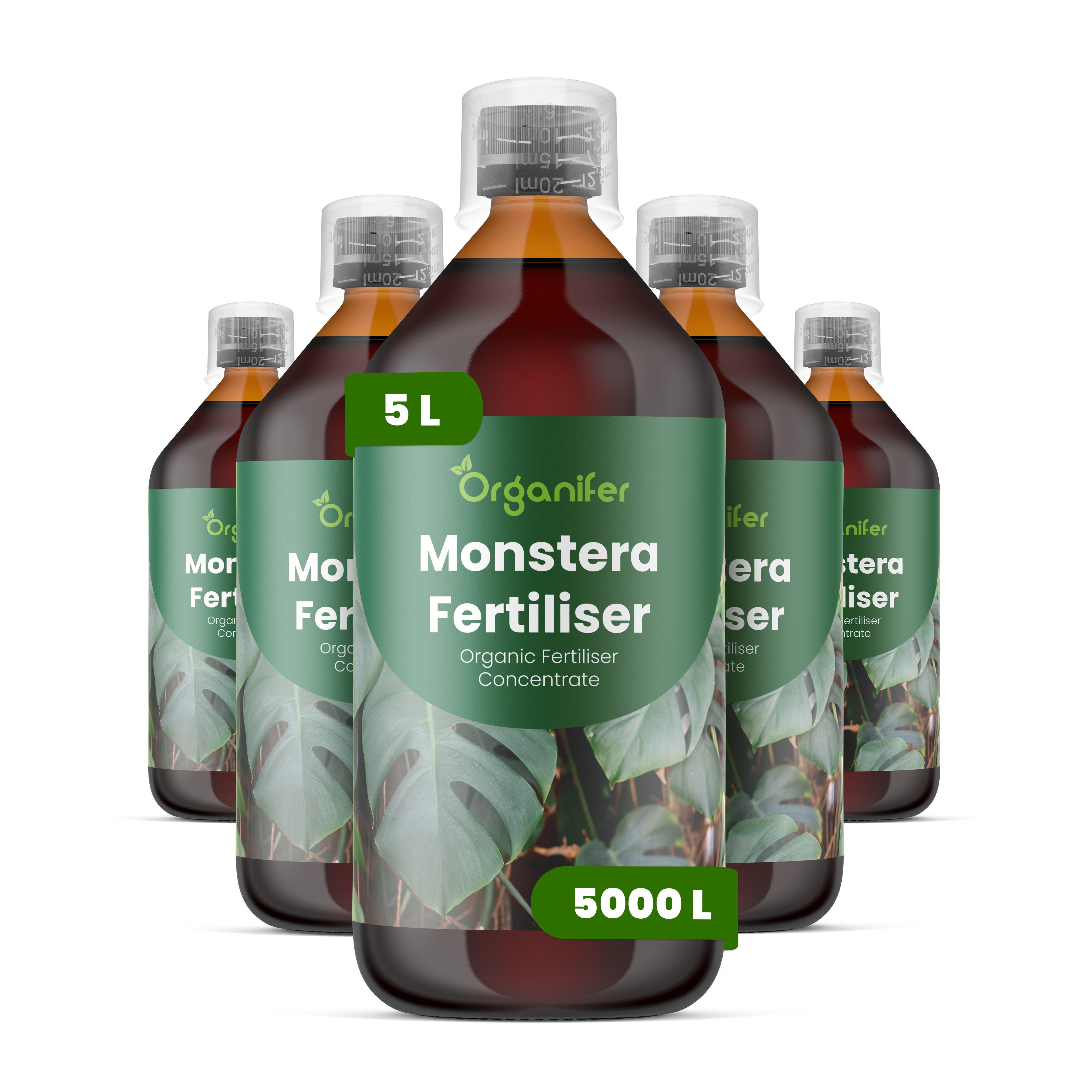 skystos Monstera trąšos - Rinkinys 5x1 litras