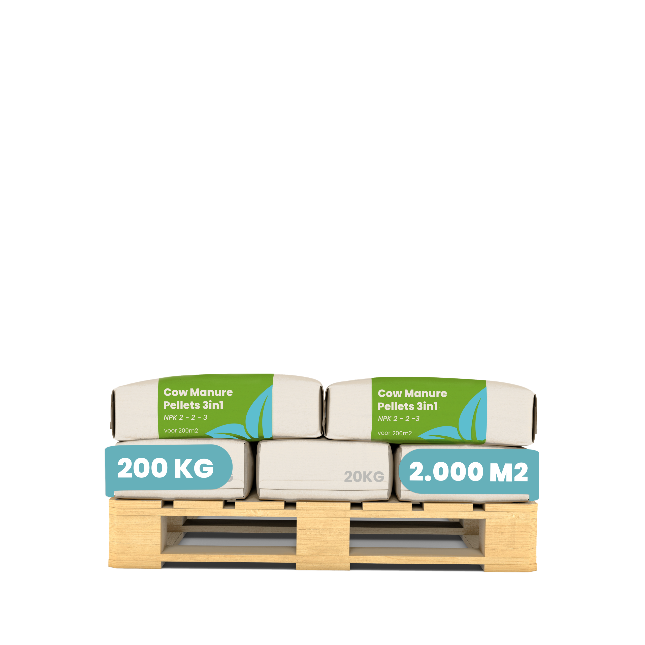 8719958213883_Cow Manure Pellets 3in1 (10x = 200 kg - for 2.000 m2) Labels