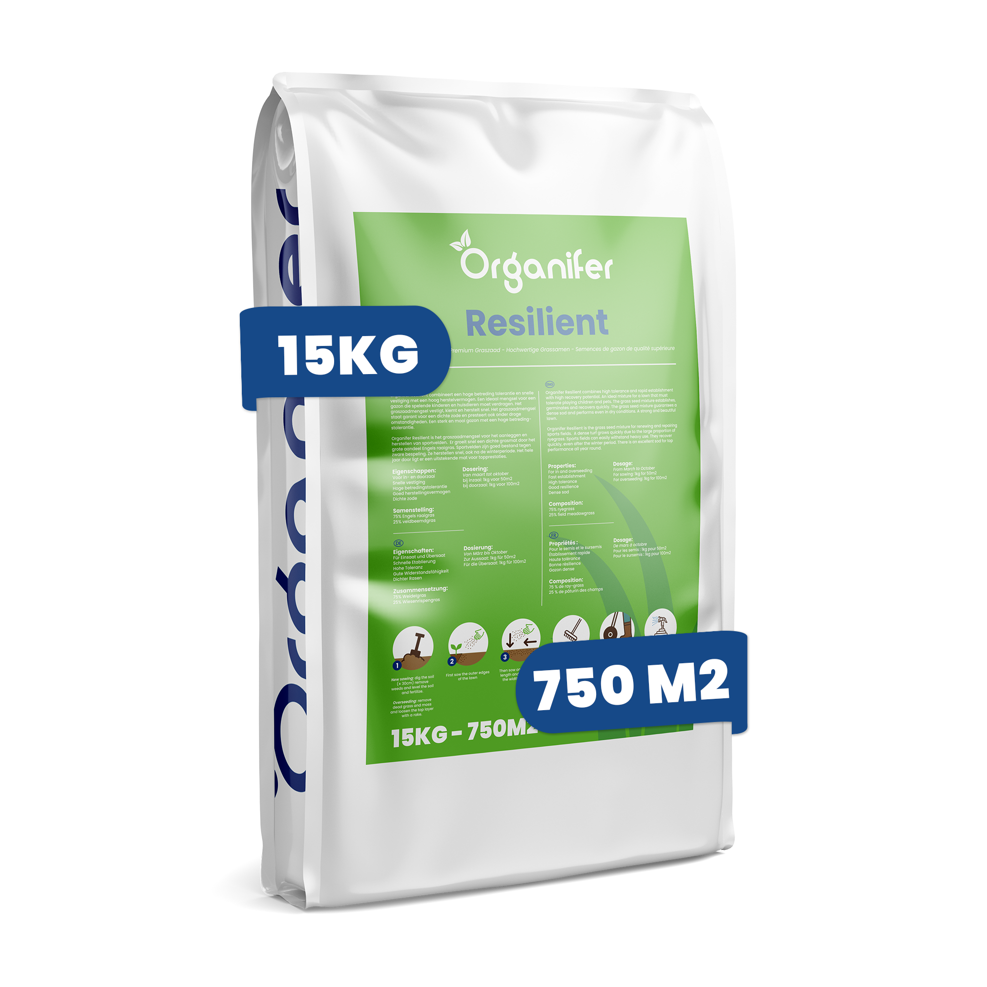 8719958993938 Sports and Play Lawn Seed (15 kg for 750 m2) labels