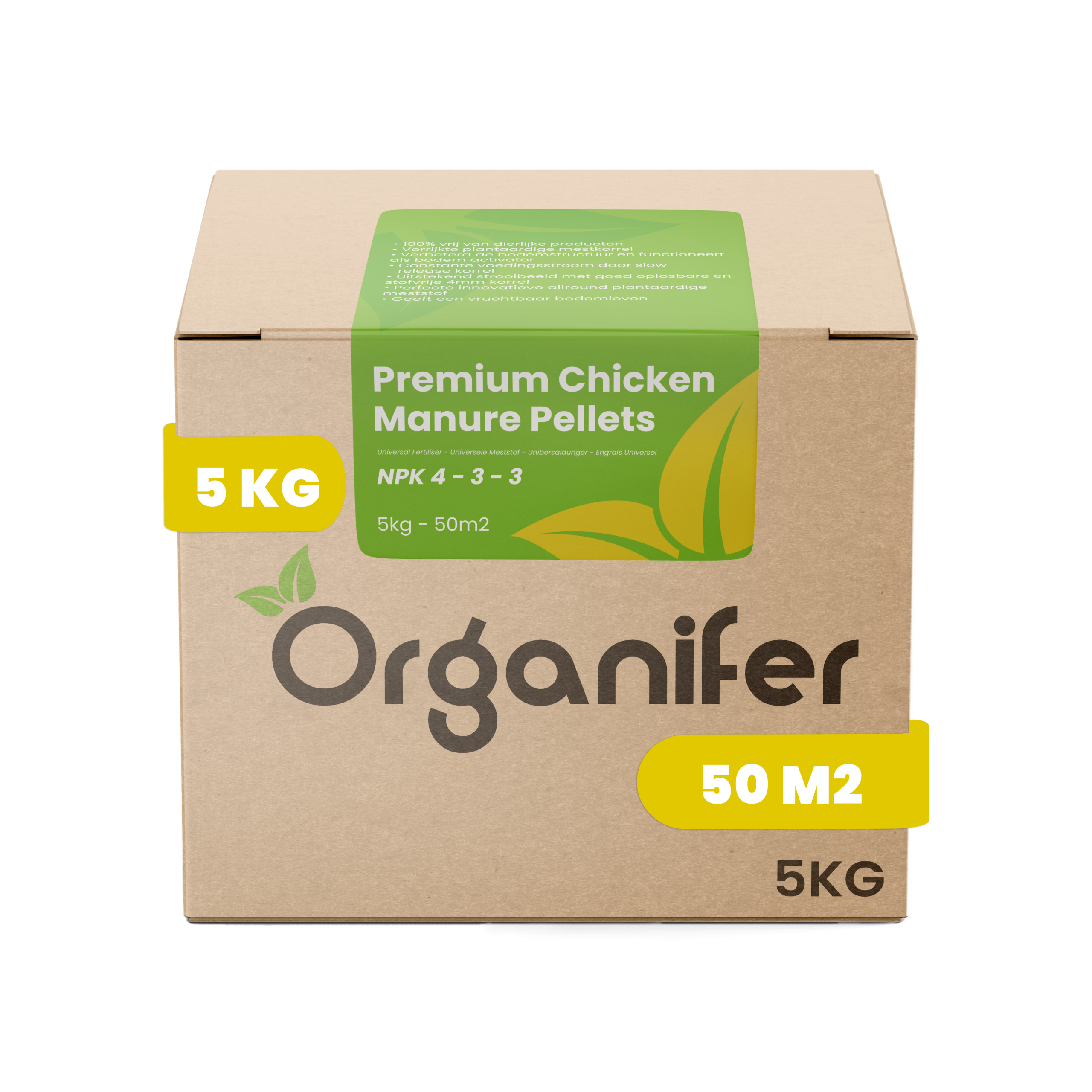 8719958997639 Chicken manure pellets (5 kg – for 50 m2) Labels