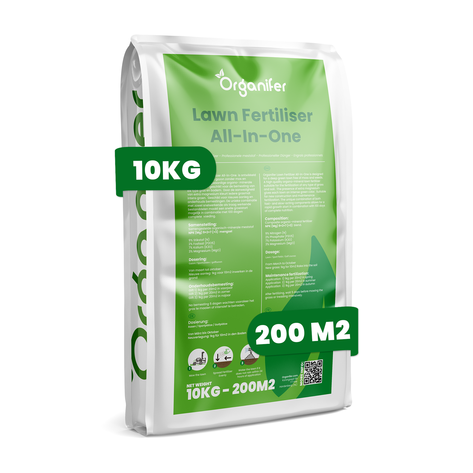 8719958999169 Lawn Fertiliser All-In-One (10 kg - for 200 m2) labels