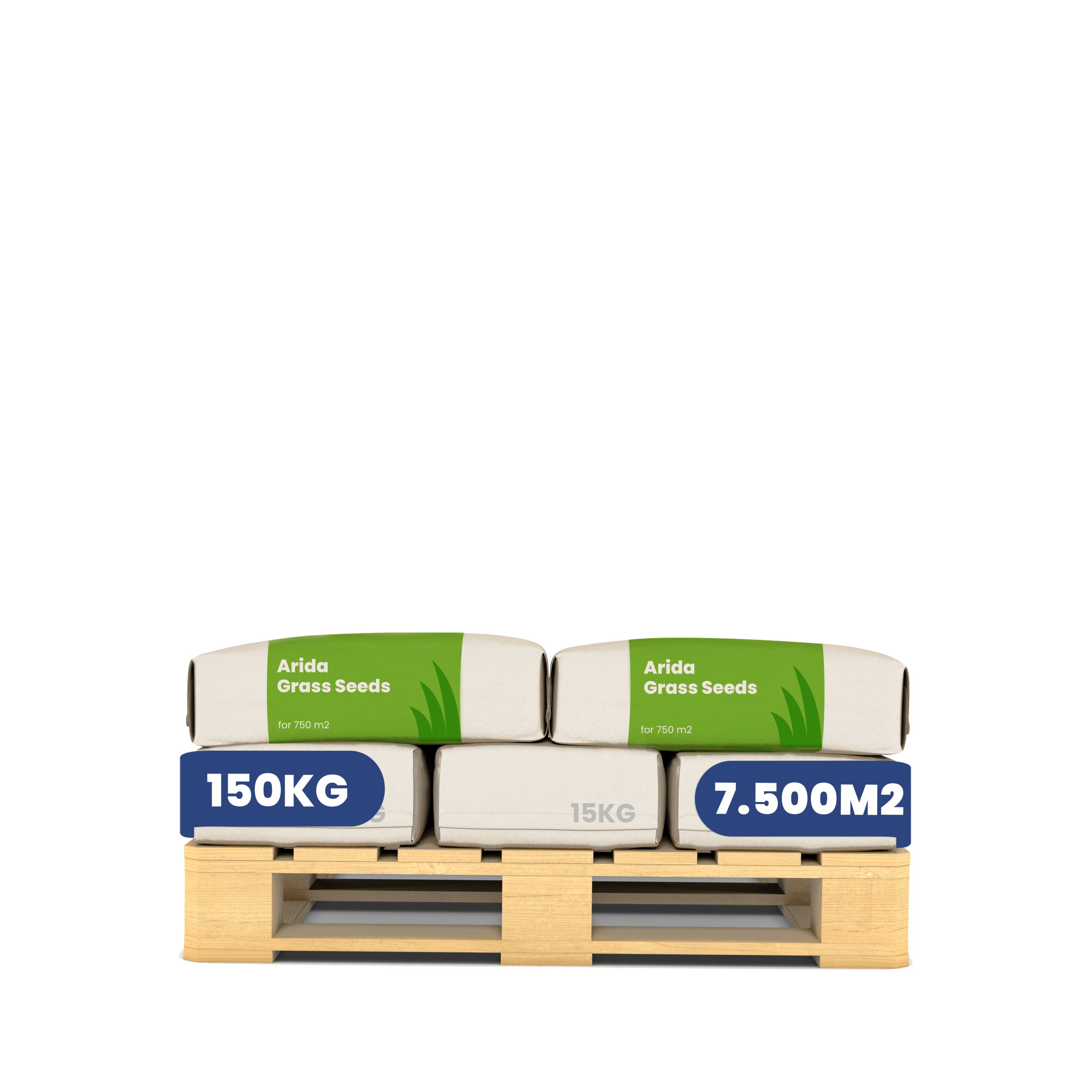 Arida Drought Resistant Lawn 150 kg labels