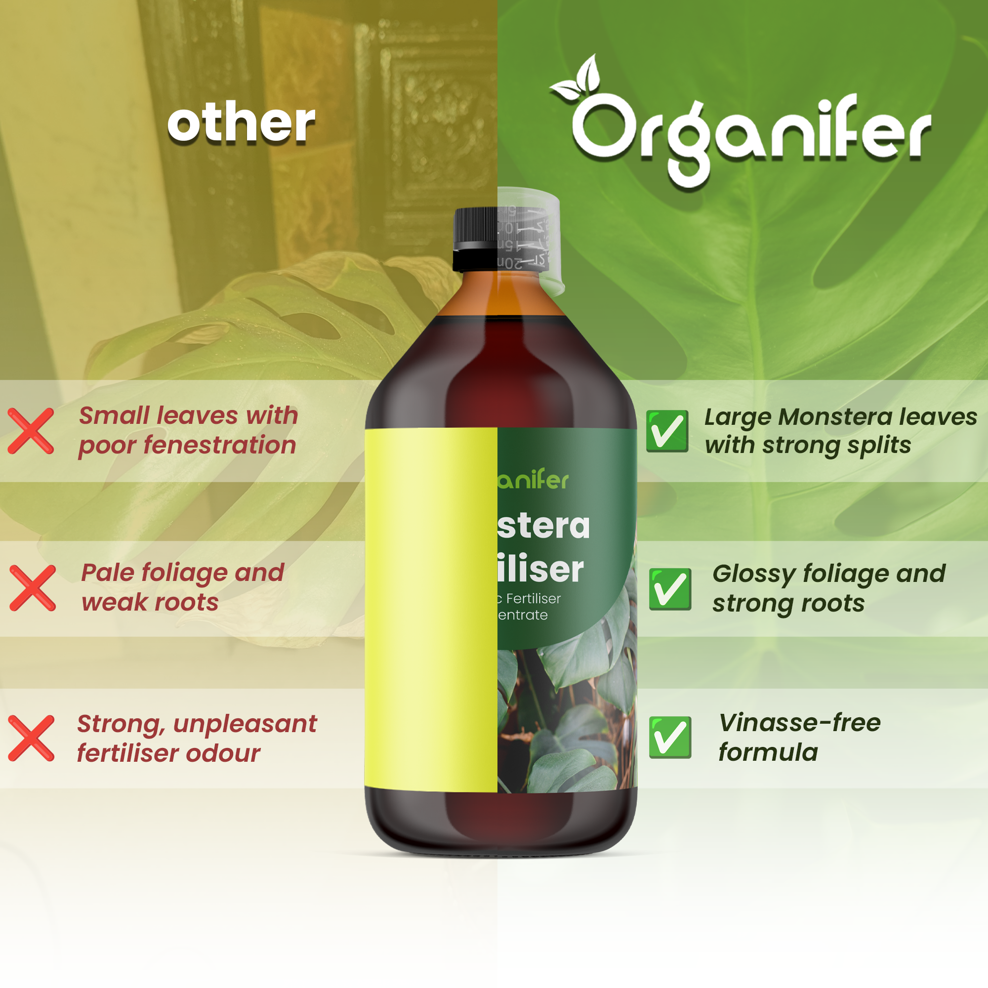 skystos Monstera trąšos - Rinkinys 5x1 litras