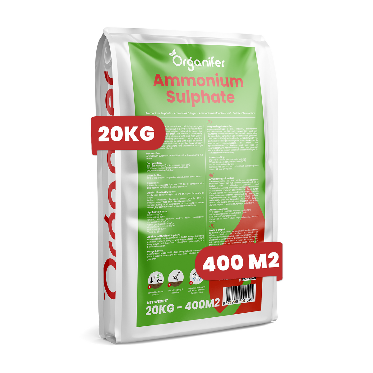 20kg ammonium 8719958991545 labels