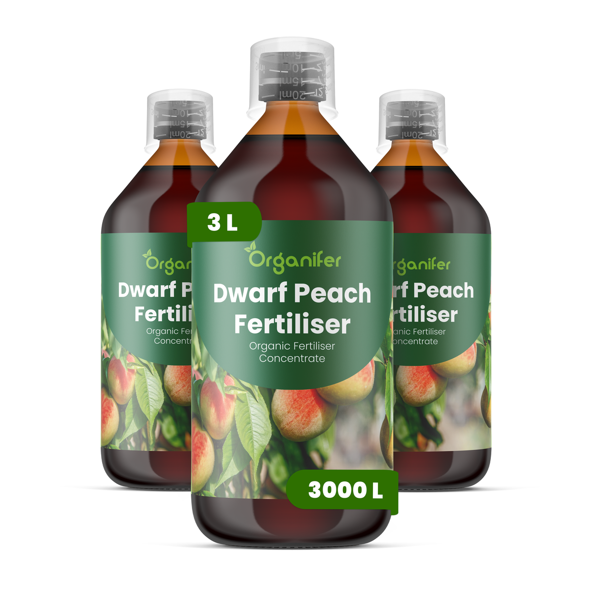Organifer Dwarf Peach Liquid Fertiliser - 3x1 liter 8719958005891 1