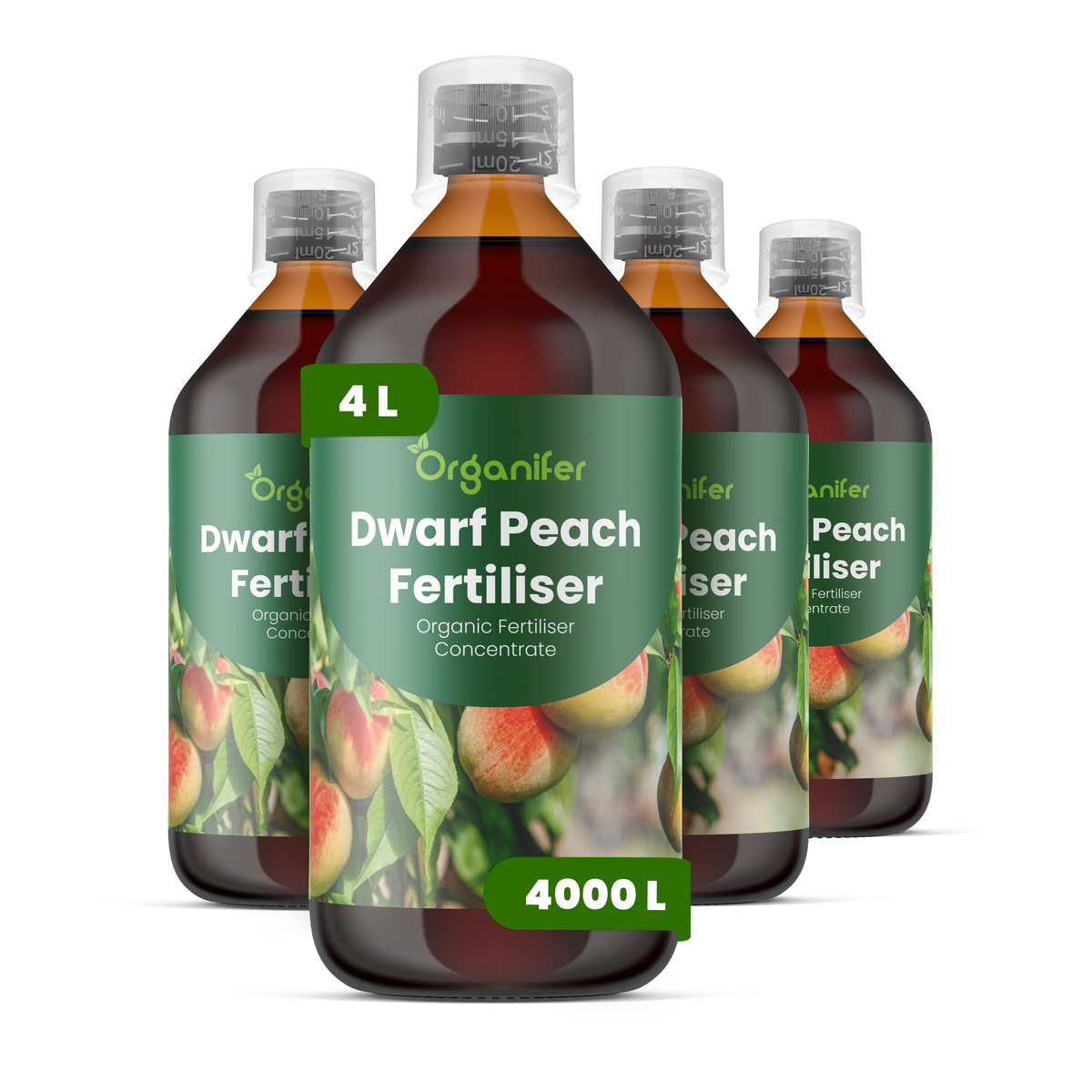 Organifer Dwarf Peach Liquid Fertiliser - 4x1 liter 8719958005907 1