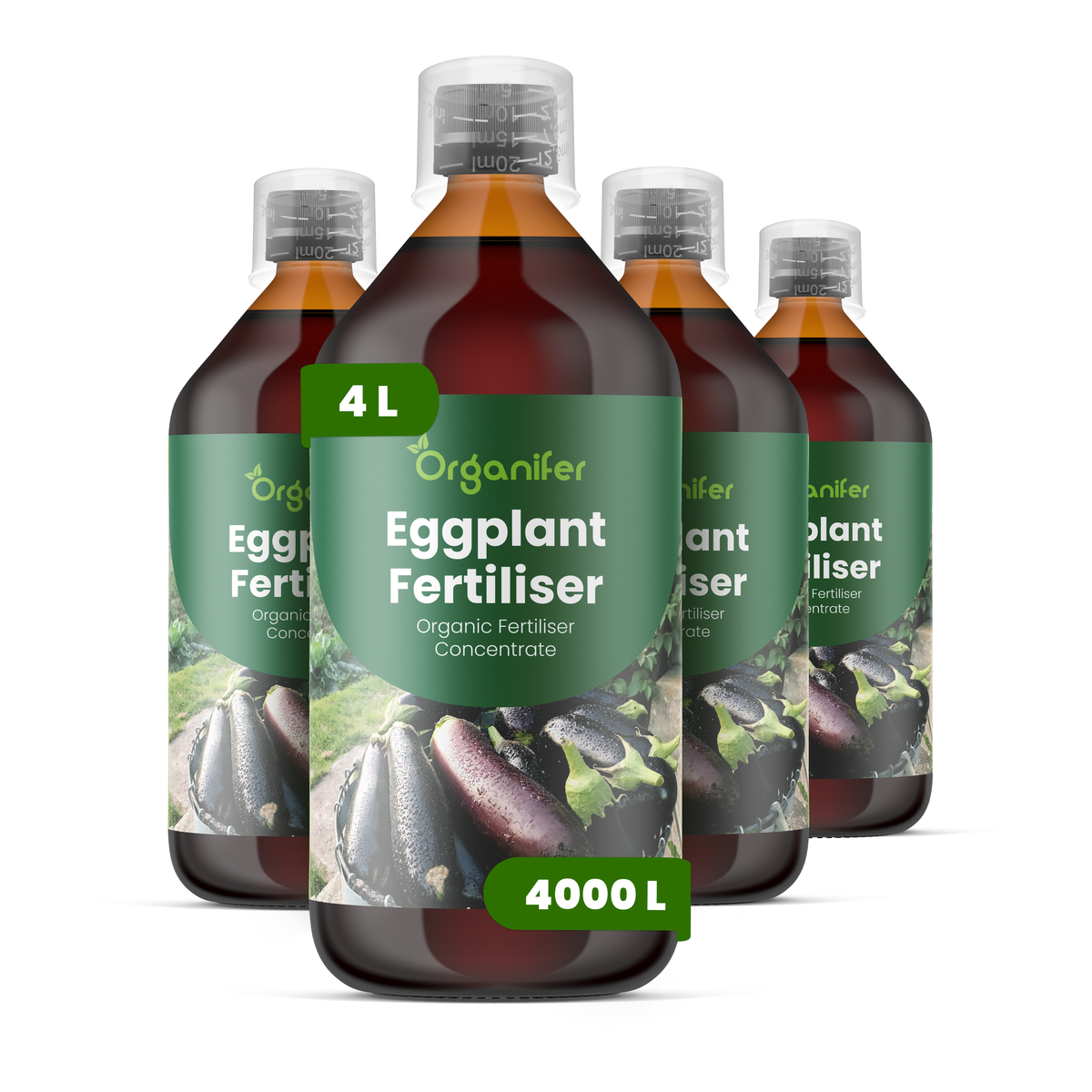 Organifer Eggplant Liquid Fertiliser - 4x1 liter 8719958005983 1
