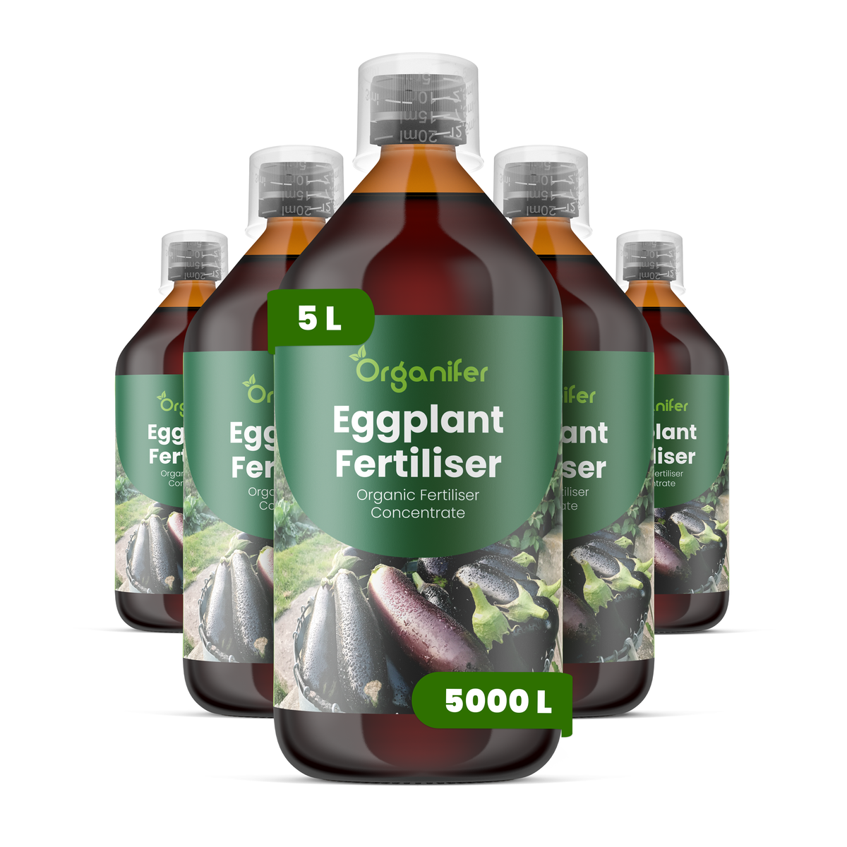 Organifer Eggplant Liquid Fertiliser - 5x1 liter 8719958005952 1