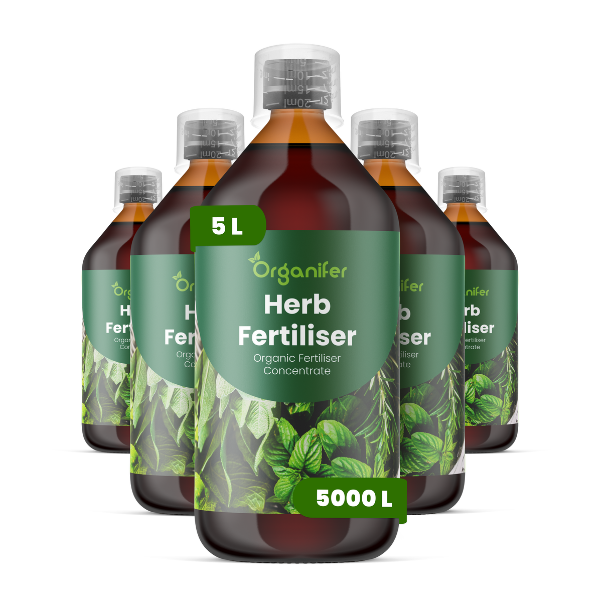 Organifer Herb Liquid Fertiliser - Set 5x1 liter 8719958006959 1