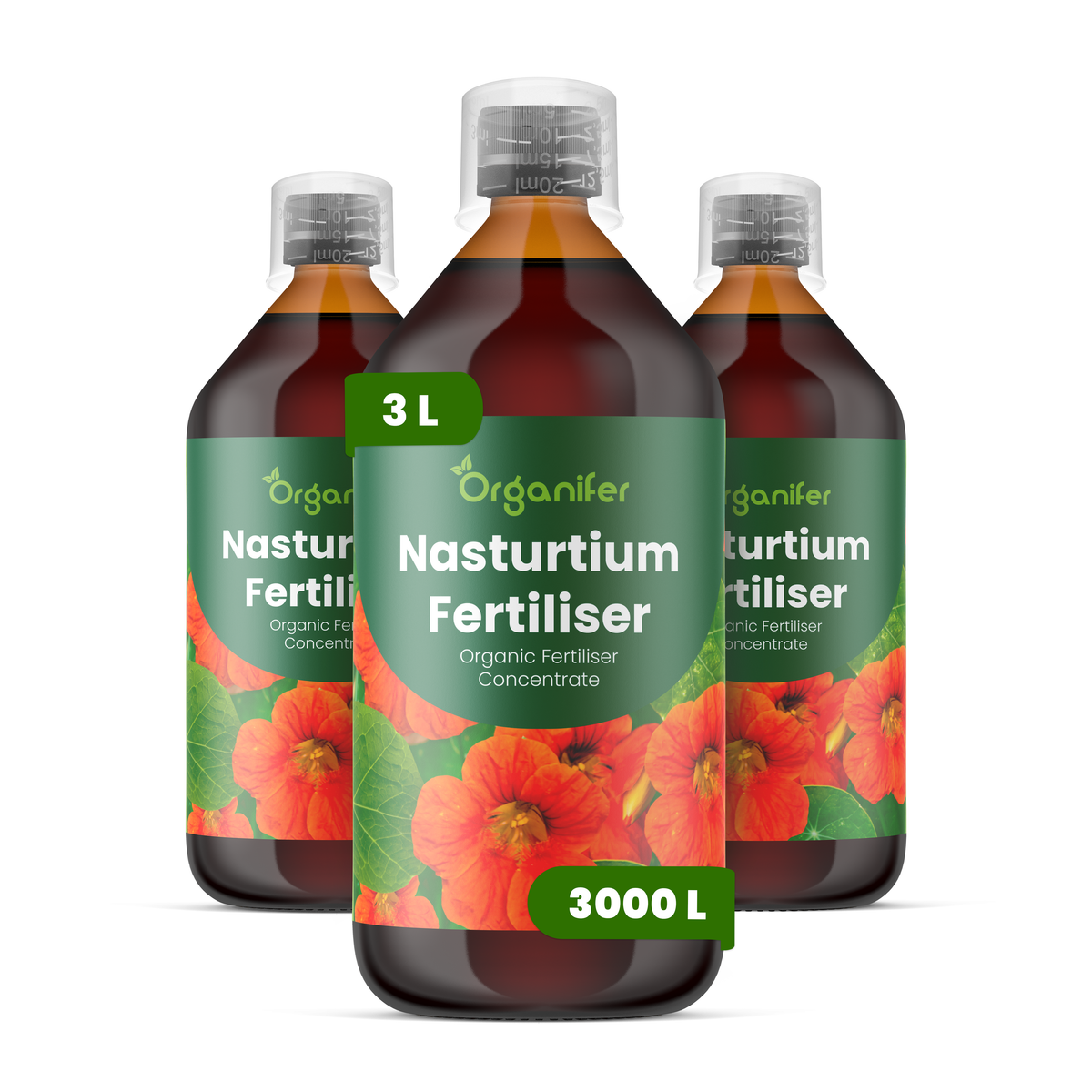 Organifer Nasturtium Liquid Fertiliser - Set 3x1 liter 8719958008410 1