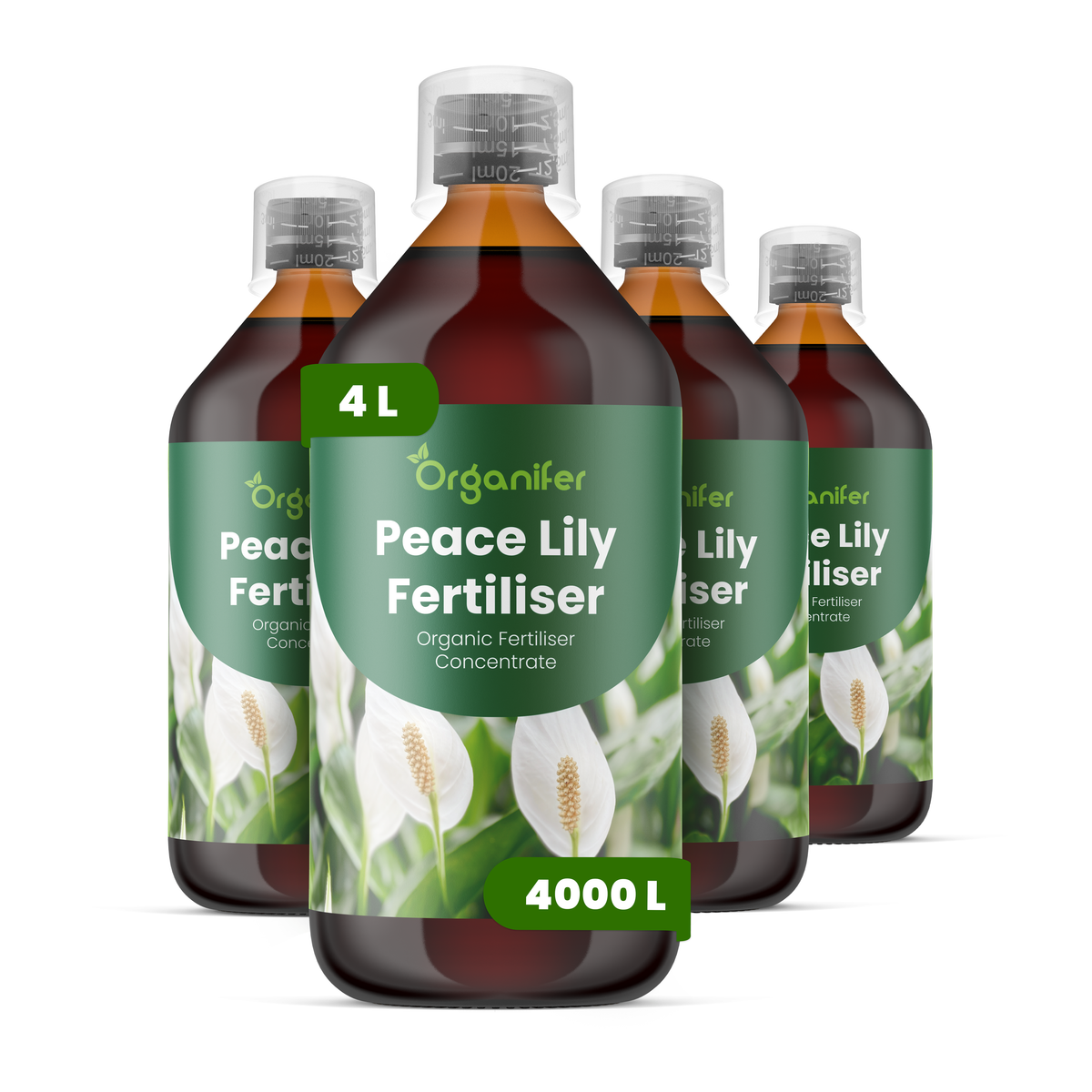 Organifer Peace Lily Liquid Fertiliser - Set 4x1 liter 8719958009905 1
