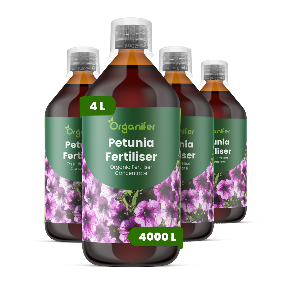 Organifer Petunia Liquid Fertiliser - Set 4x1 liter 8719958009189 1