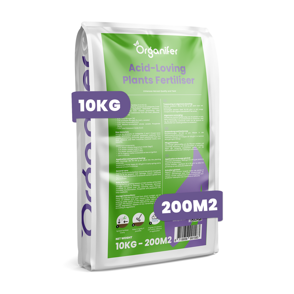 Rhododendron, Hortensia, Azalea & More Acid-Loving Plants Fertiliser 10 kg