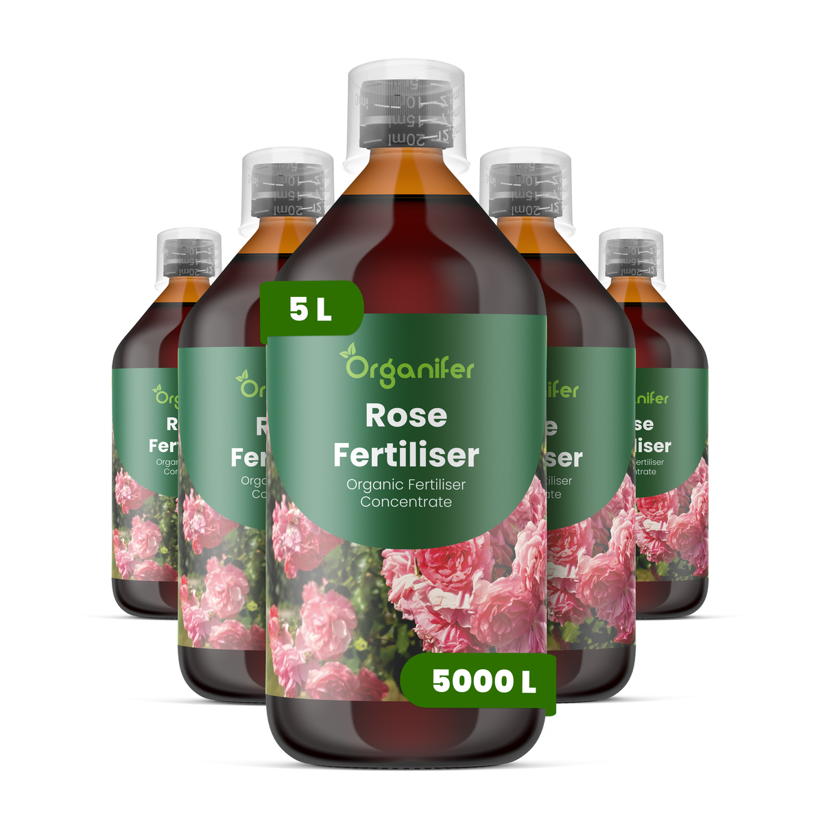 Organifer Rose Liquid Fertiliser - Set 5x1 liter 8719958009677 1
