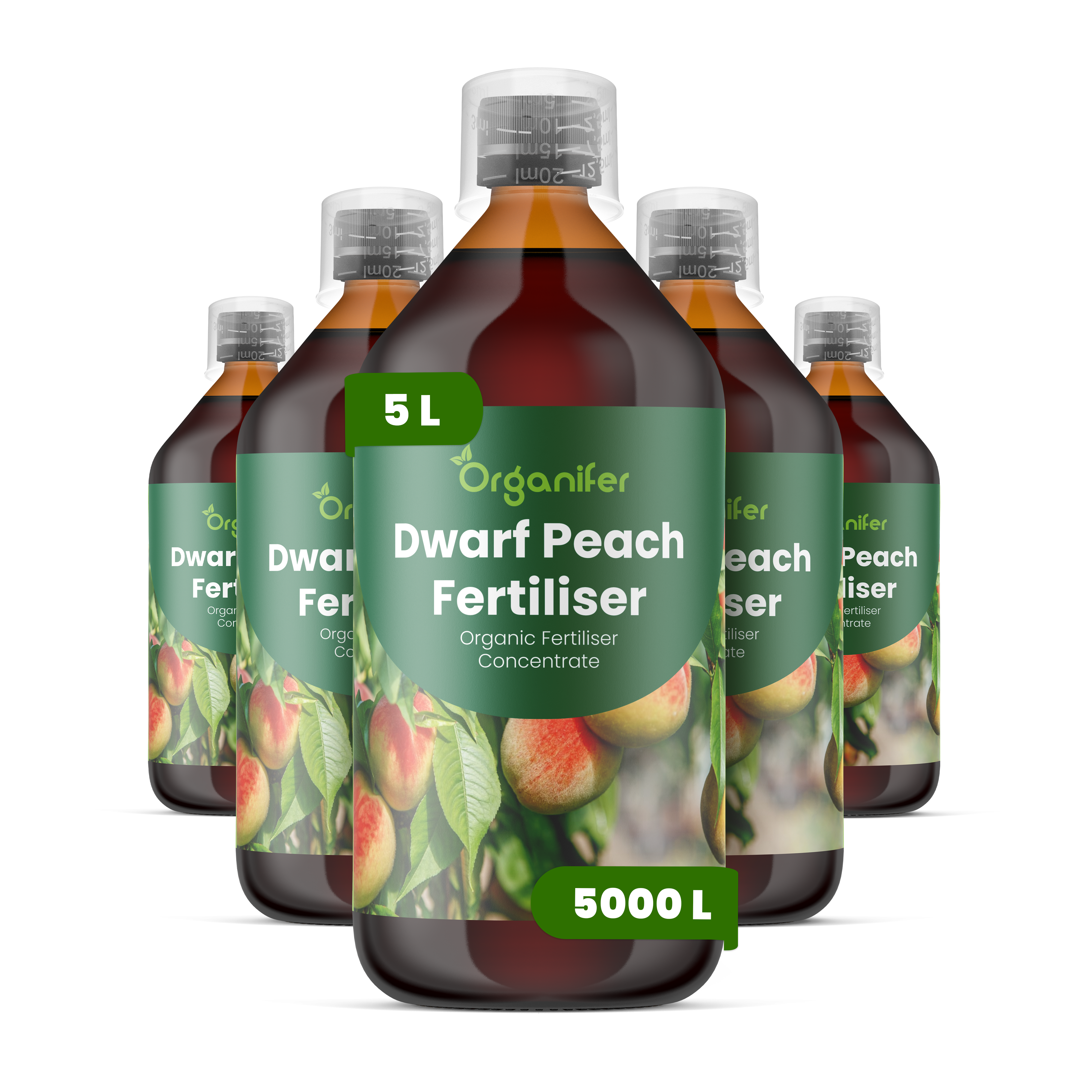 Течен тор за джудже праскова – 5x1 литър