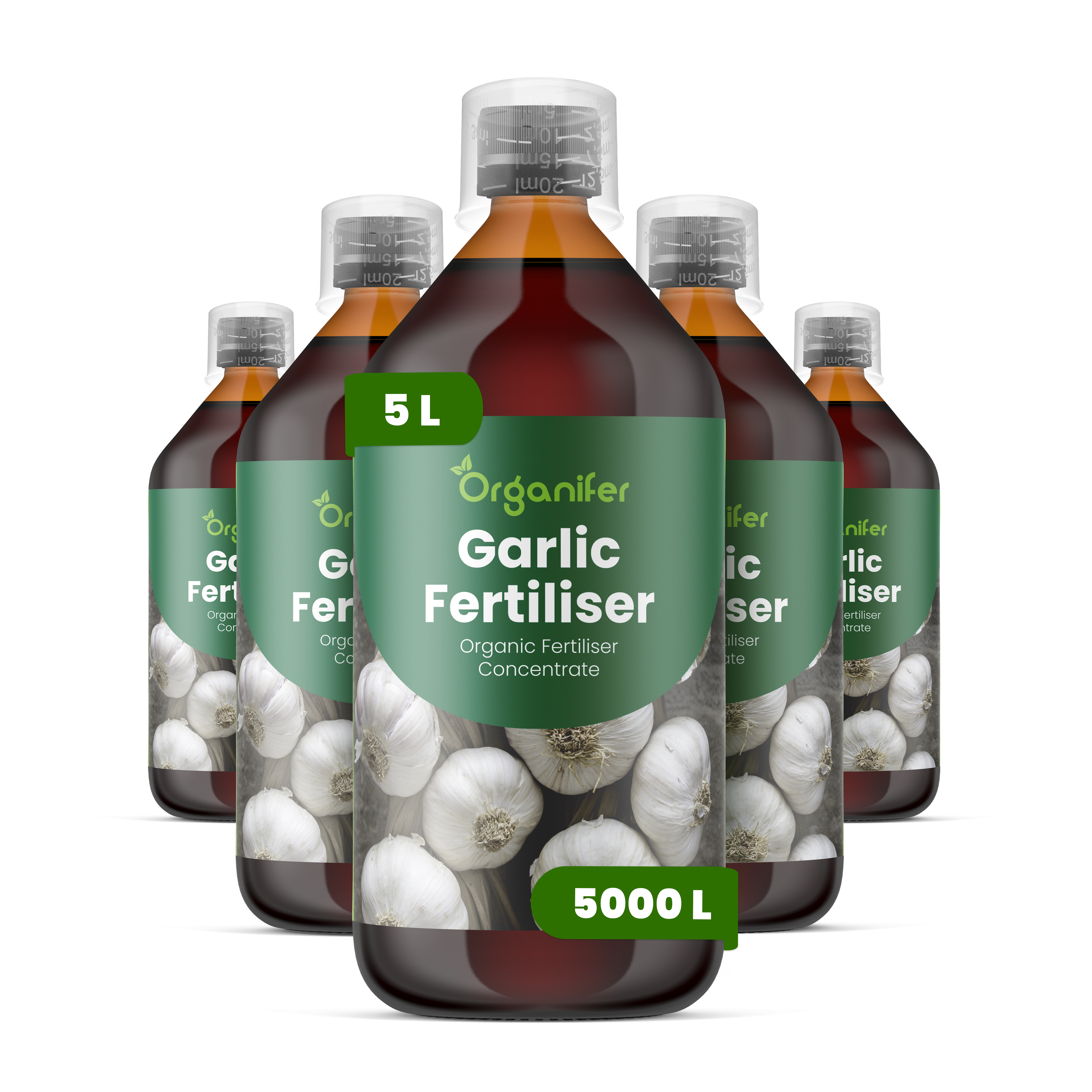 tekuté česnekové hnojivo - Sada 5x1 litr