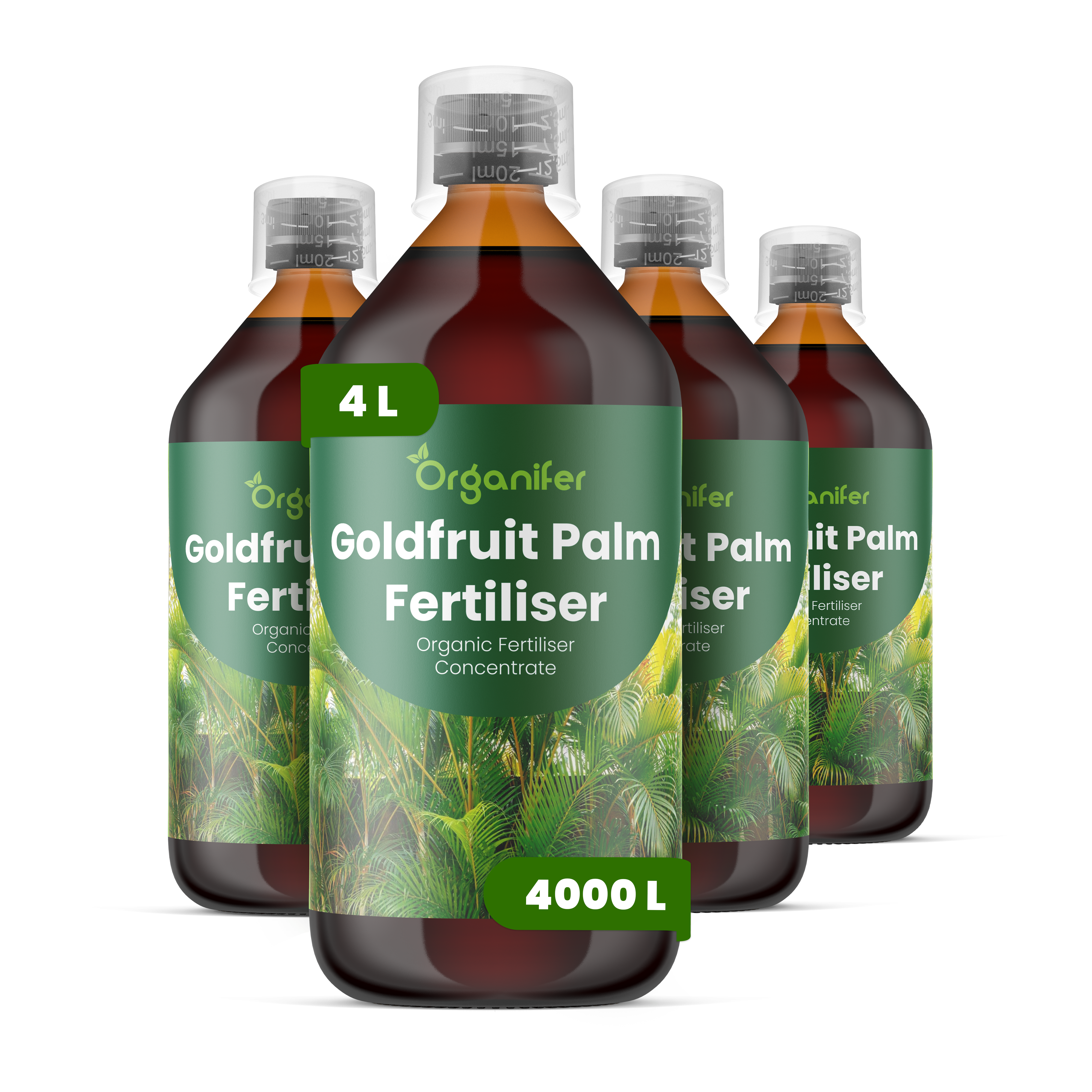 flytande Goldfruit-palmsgödsel - Set 4x1 liter