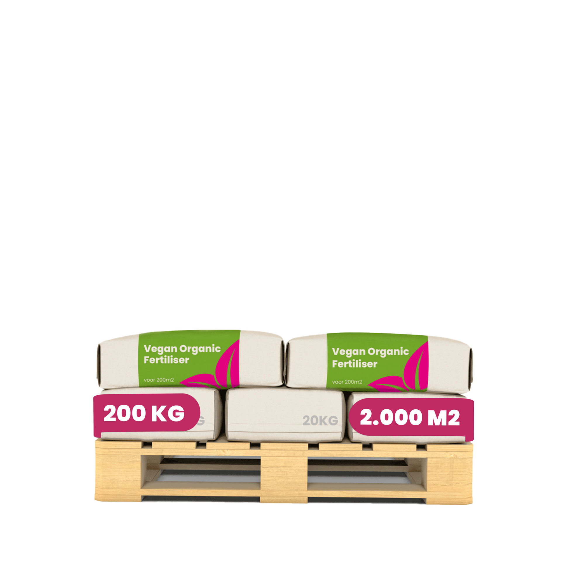 8719958999466 Vegan Plant-based Fertiliser (10x = 200 kg - for 2.000 m2) Labels