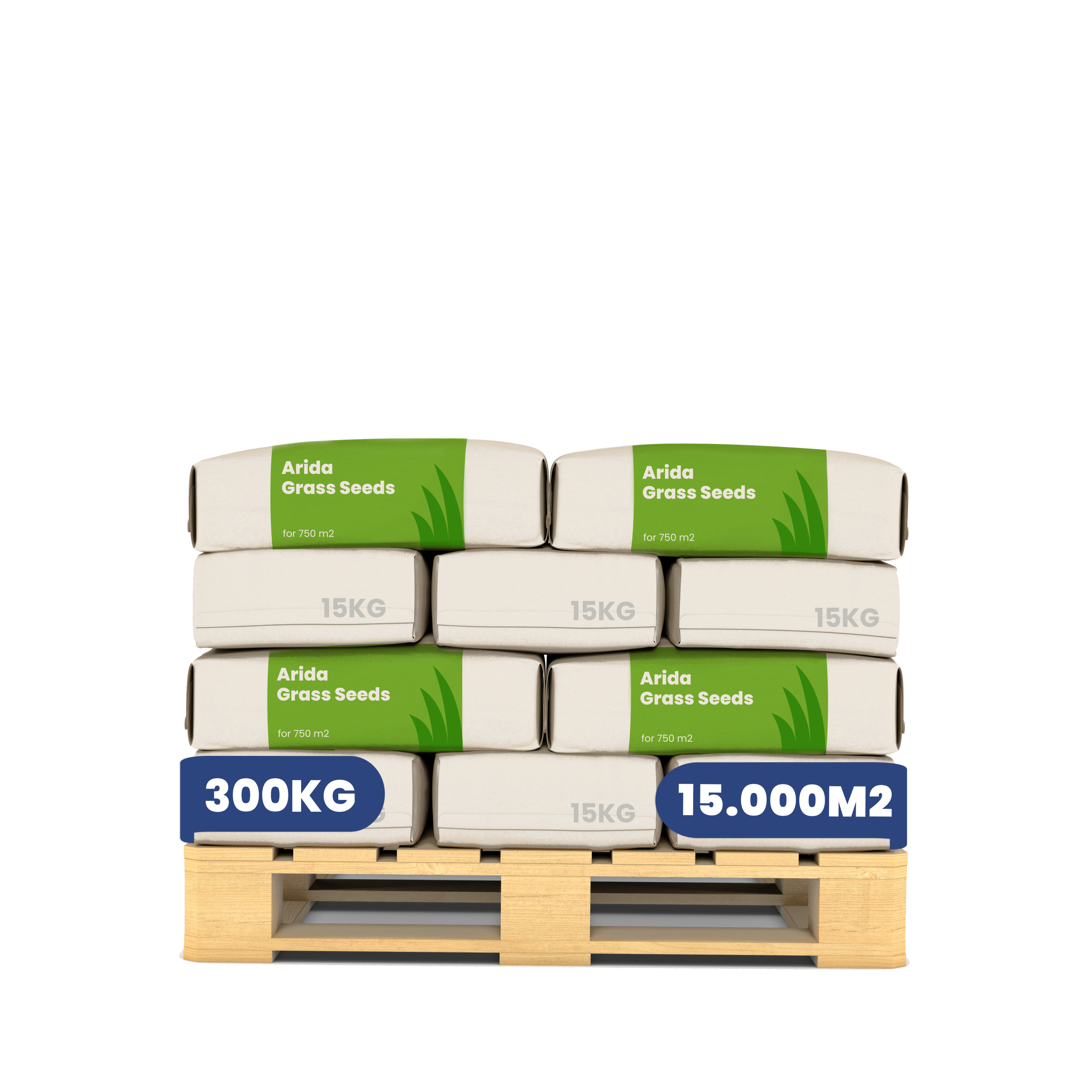 Arida Drought Resistant Lawn 300kg labels