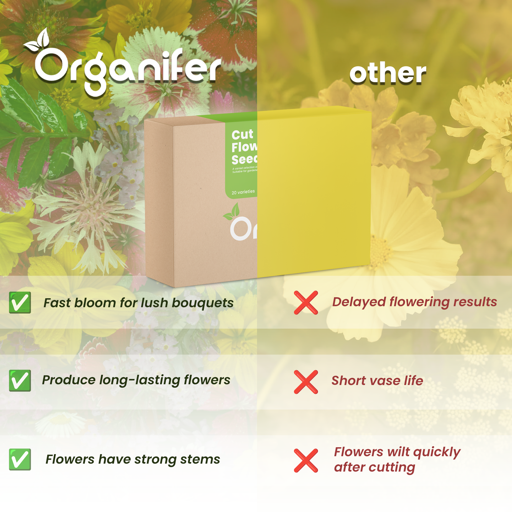 Cut Flowers Seed comparison
