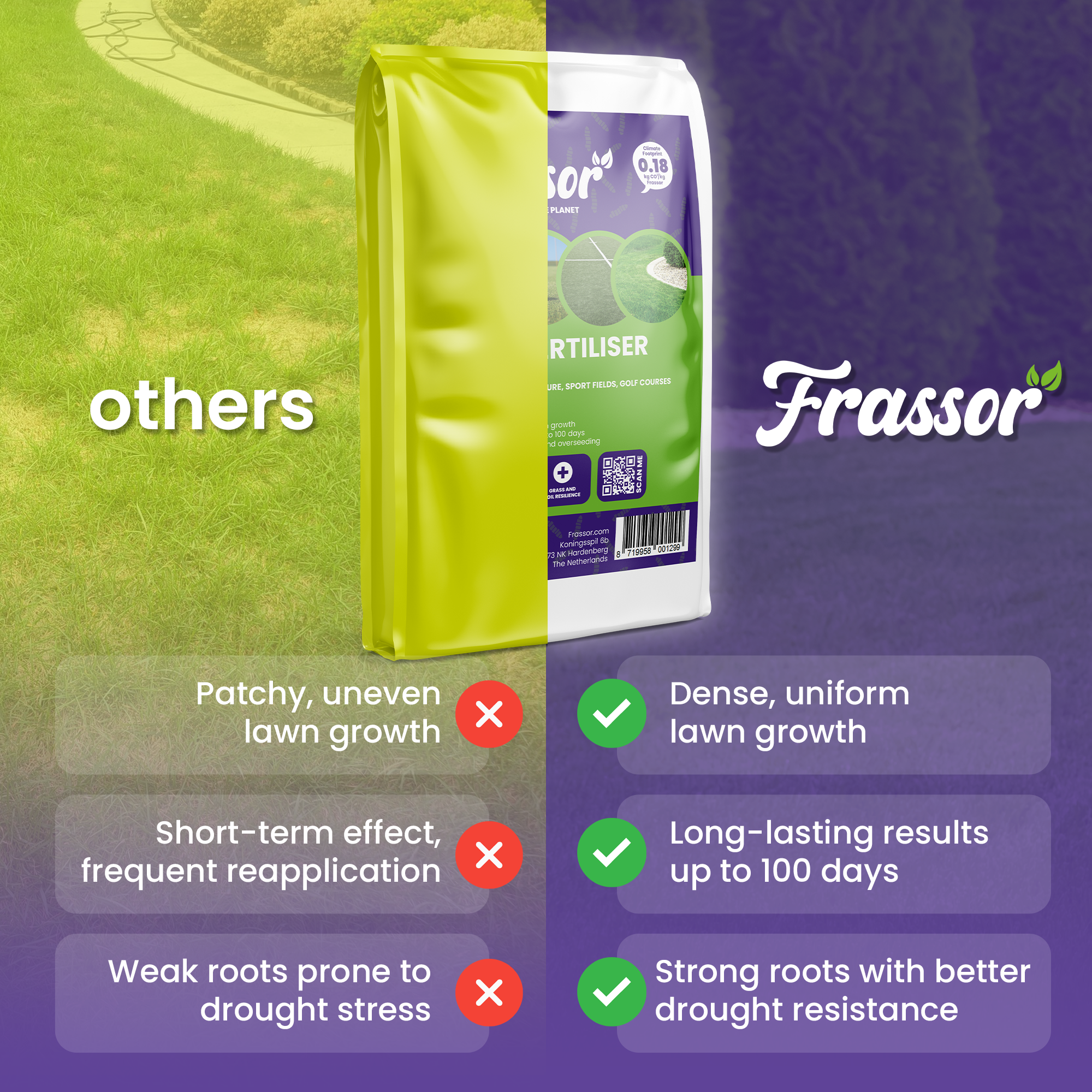 frassor lawn all-in-one compare english