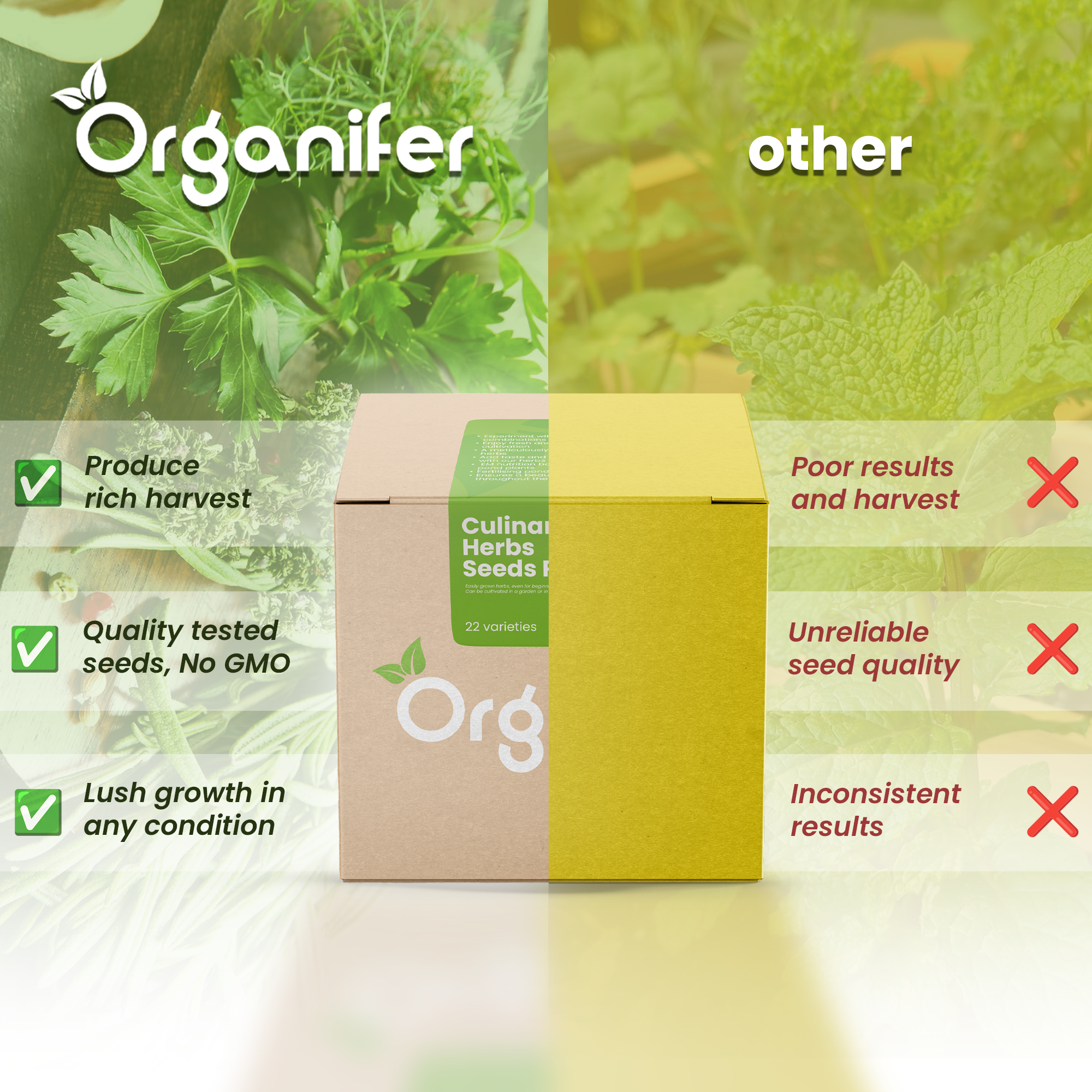 Herb Seed Collection – 22 – comparison