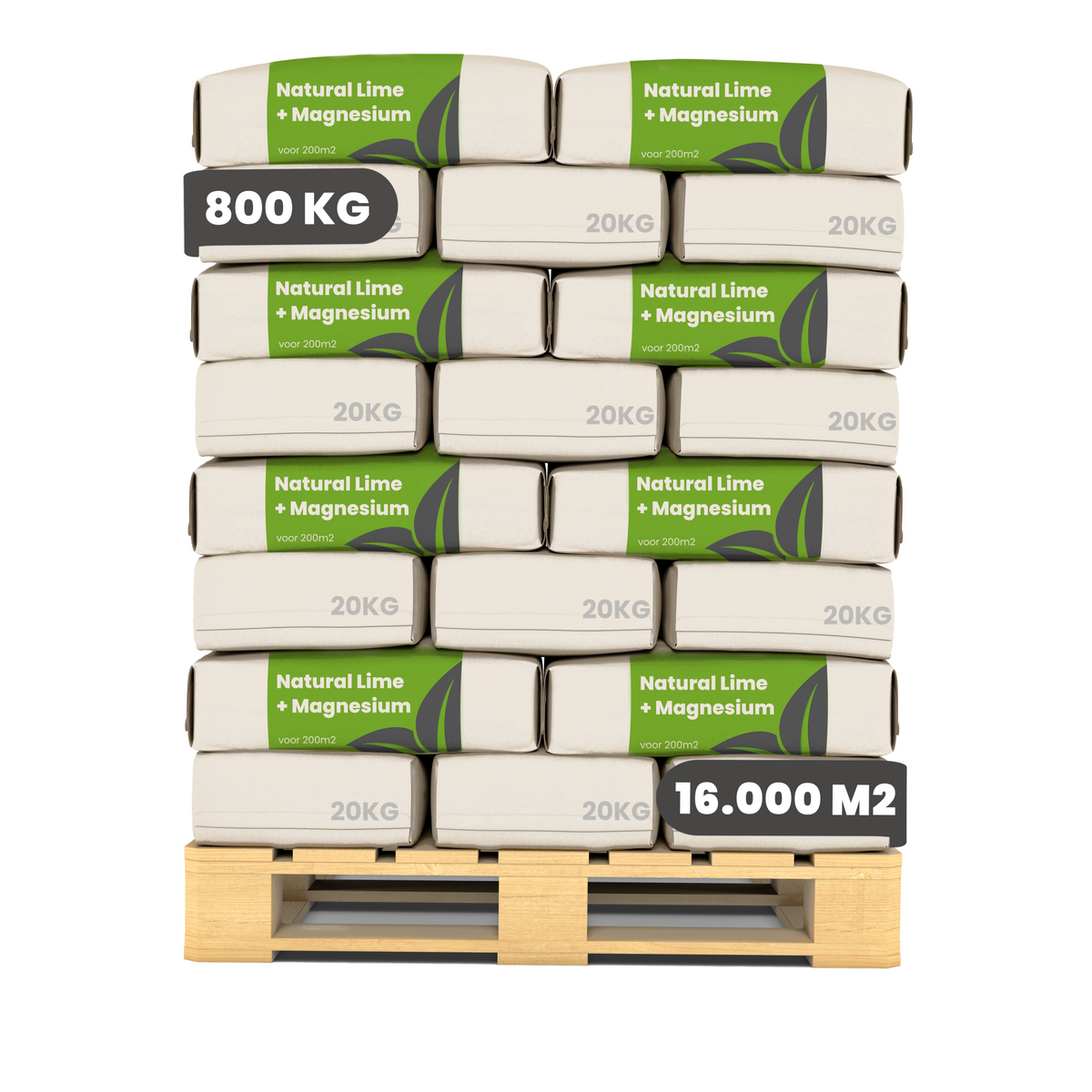 8719958999237 Lime Fertiliser with Magnesium (40x = 800 kg - for 16.000 m2) Labels