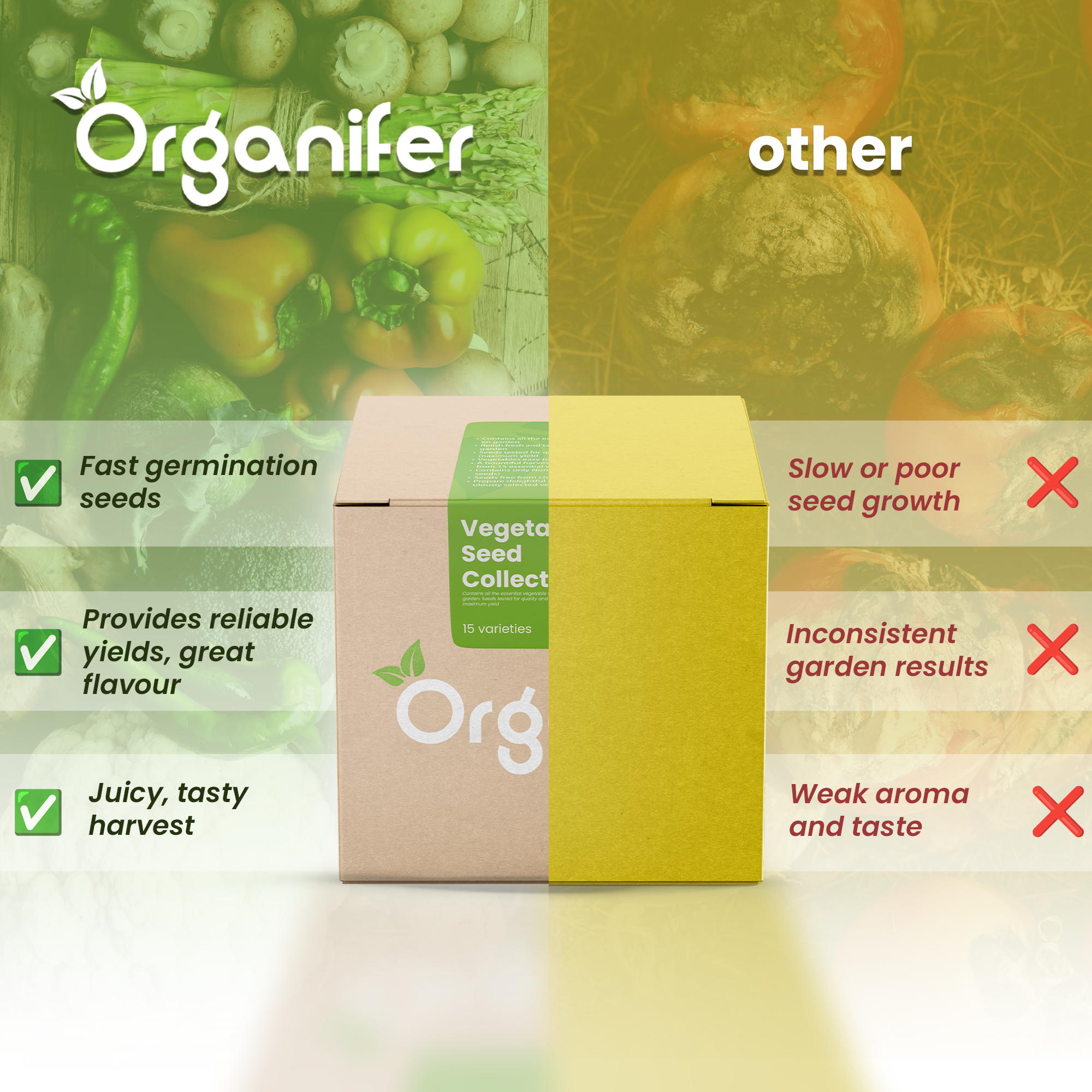 Vegetable Seed Collection comparison